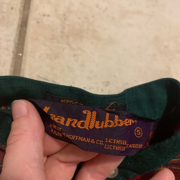 Vintage 70s Landlubber Plaid Pullover Blouse Size 5 (XS/S) - Picture 2 of 6